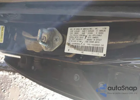 2006 Honda Accord 2.4 Ex from USA, damaged, VIN 1HGCM568X6A073232